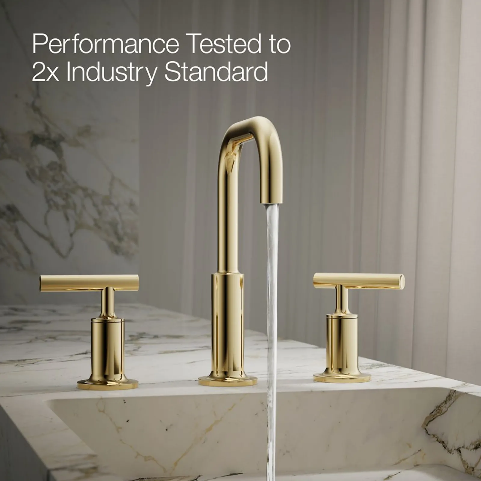 Widespread bathroom sink faucet with Lever handles, 1.2 gpm^Kohler Clearance