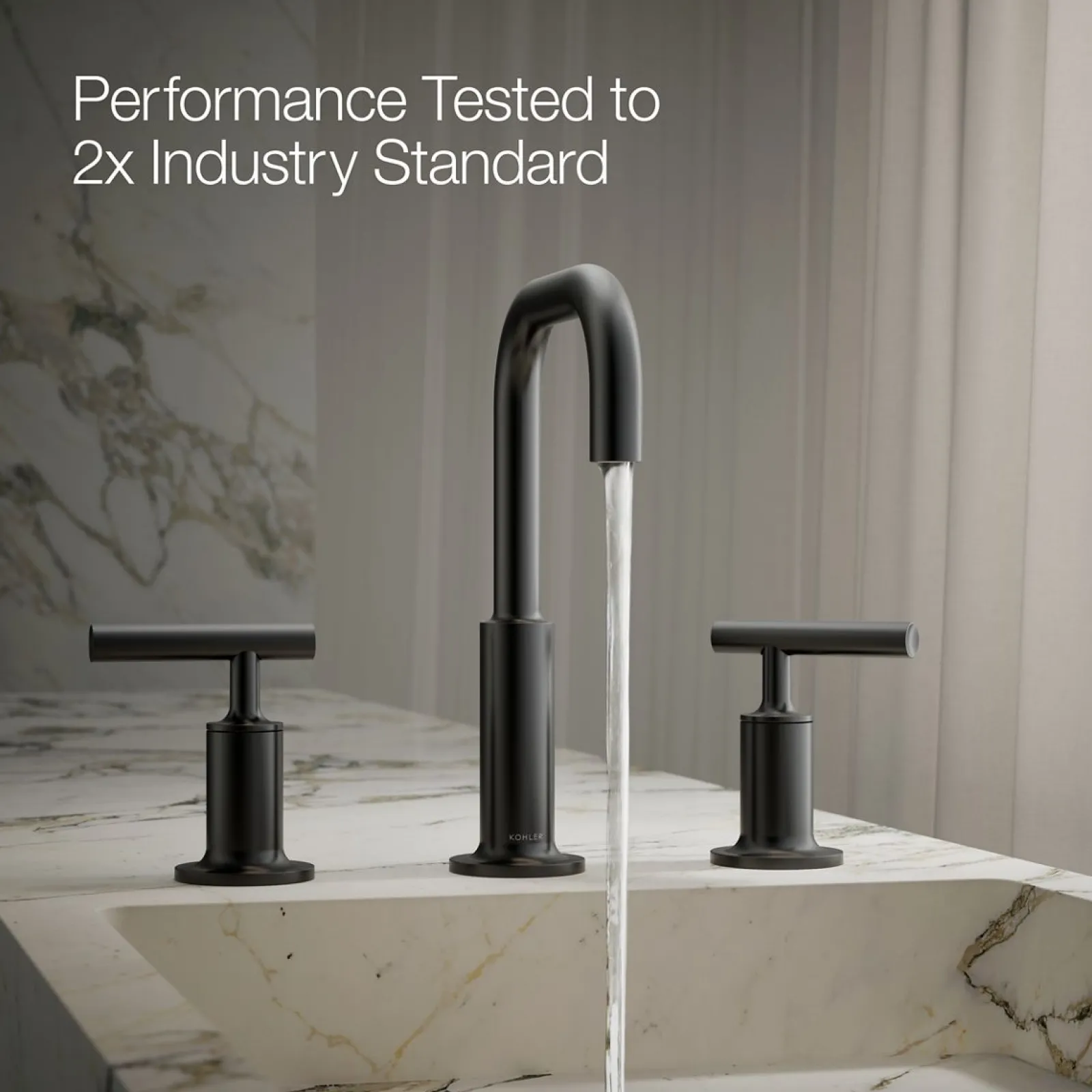 Widespread bathroom sink faucet with Lever handles, 1.2 gpm^Kohler Clearance