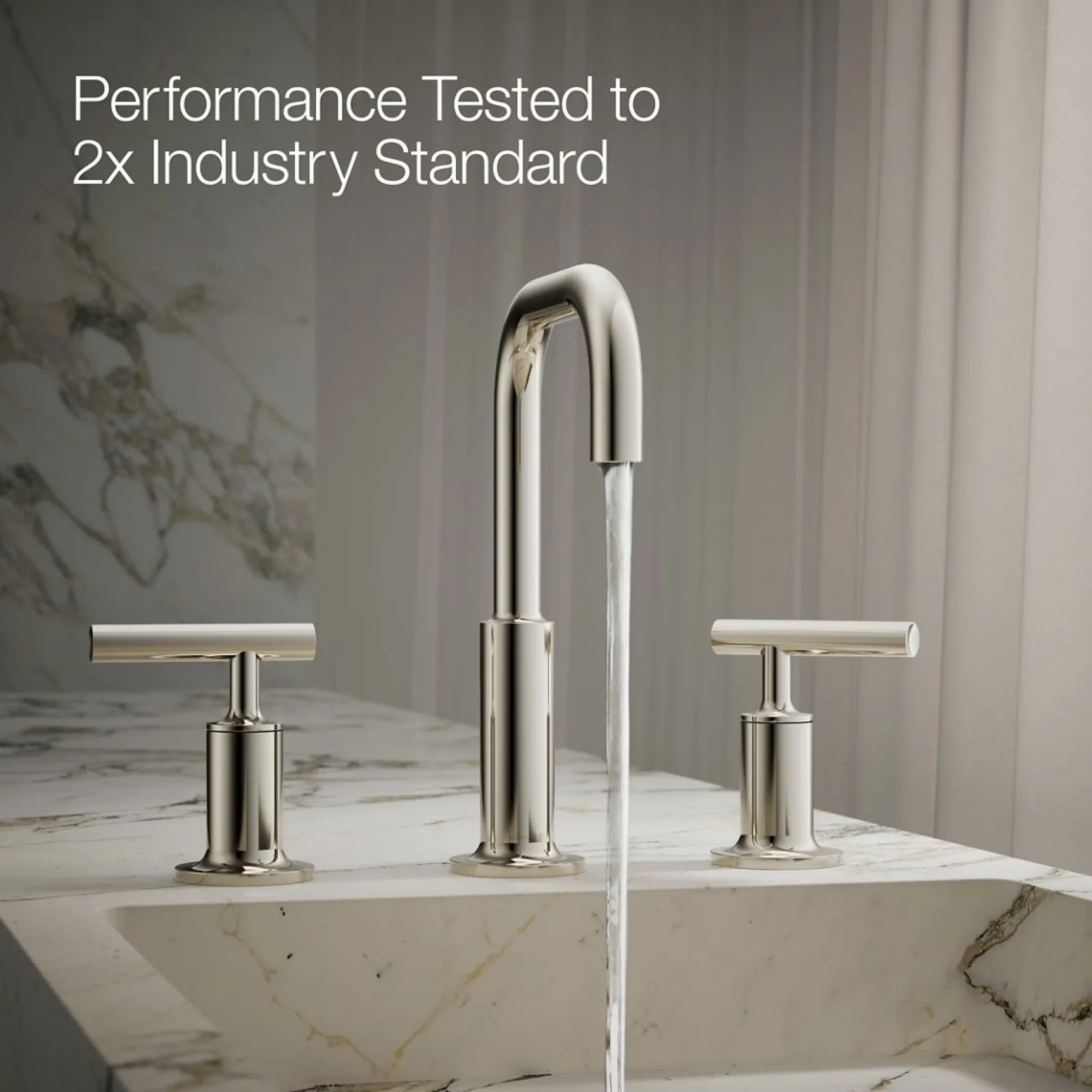 Widespread bathroom sink faucet with Lever handles, 1.2 gpm^Kohler Clearance