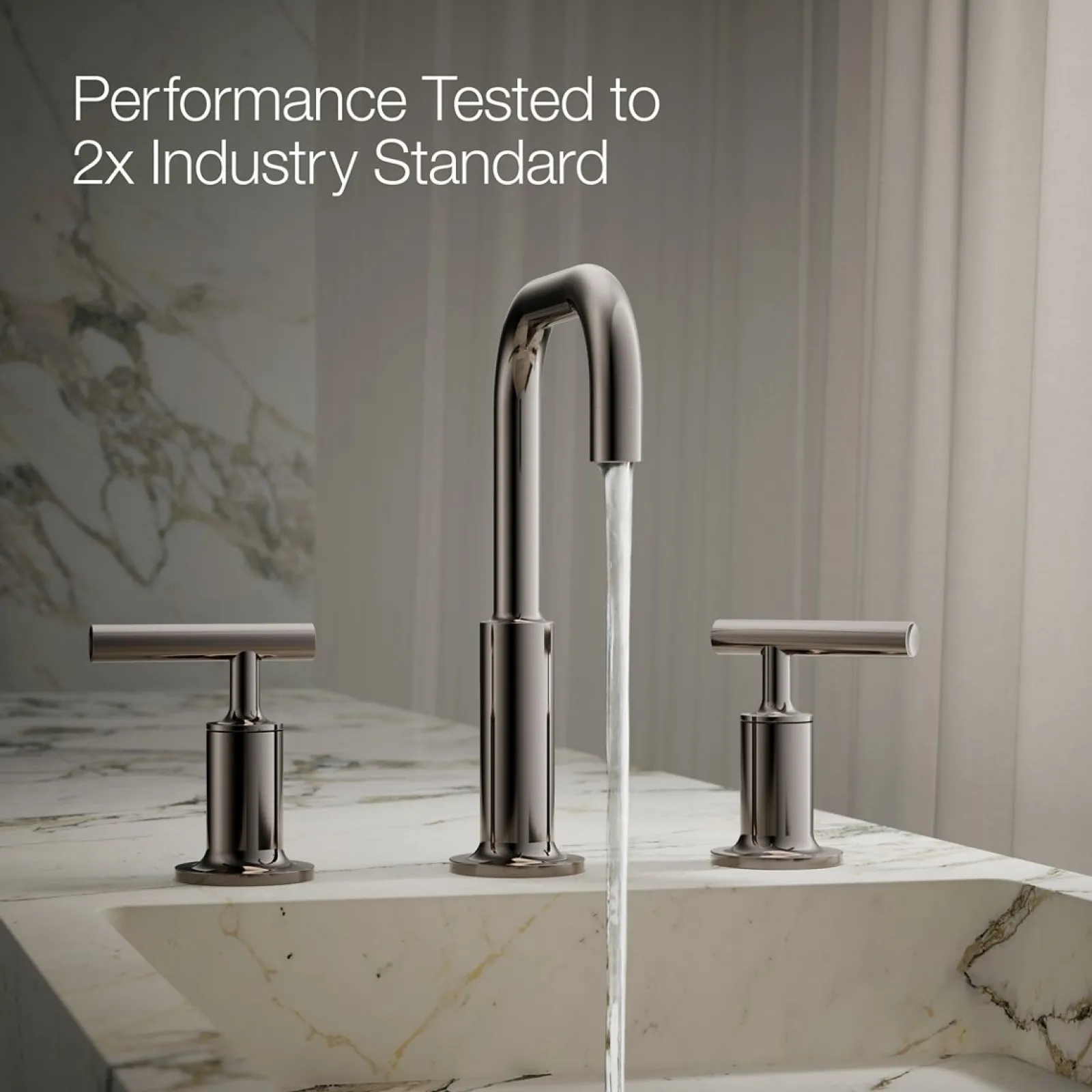 Widespread bathroom sink faucet with Lever handles, 1.2 gpm^Kohler Clearance