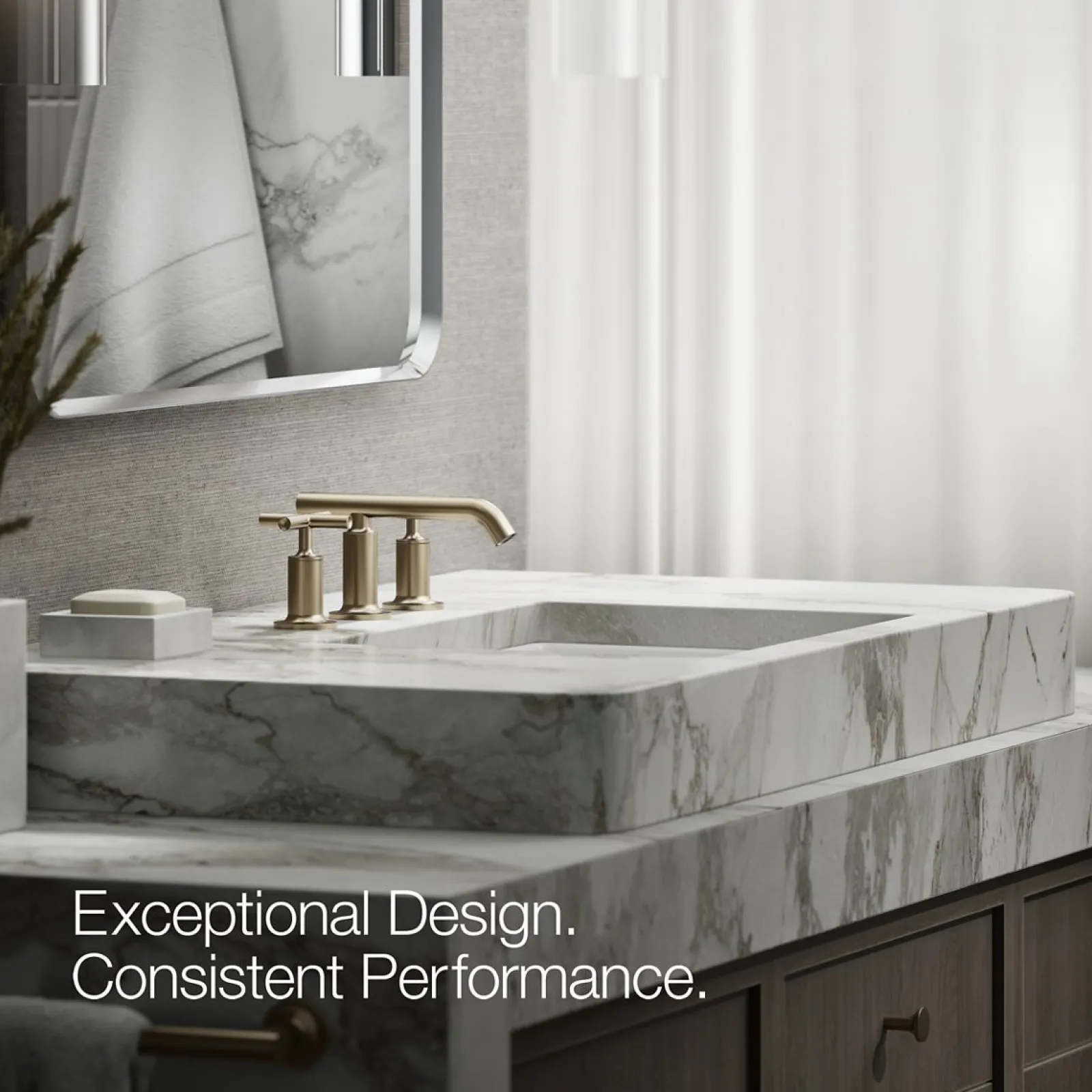 Widespread bathroom sink faucet with Cross handles, 1.2 gpm^Kohler Best