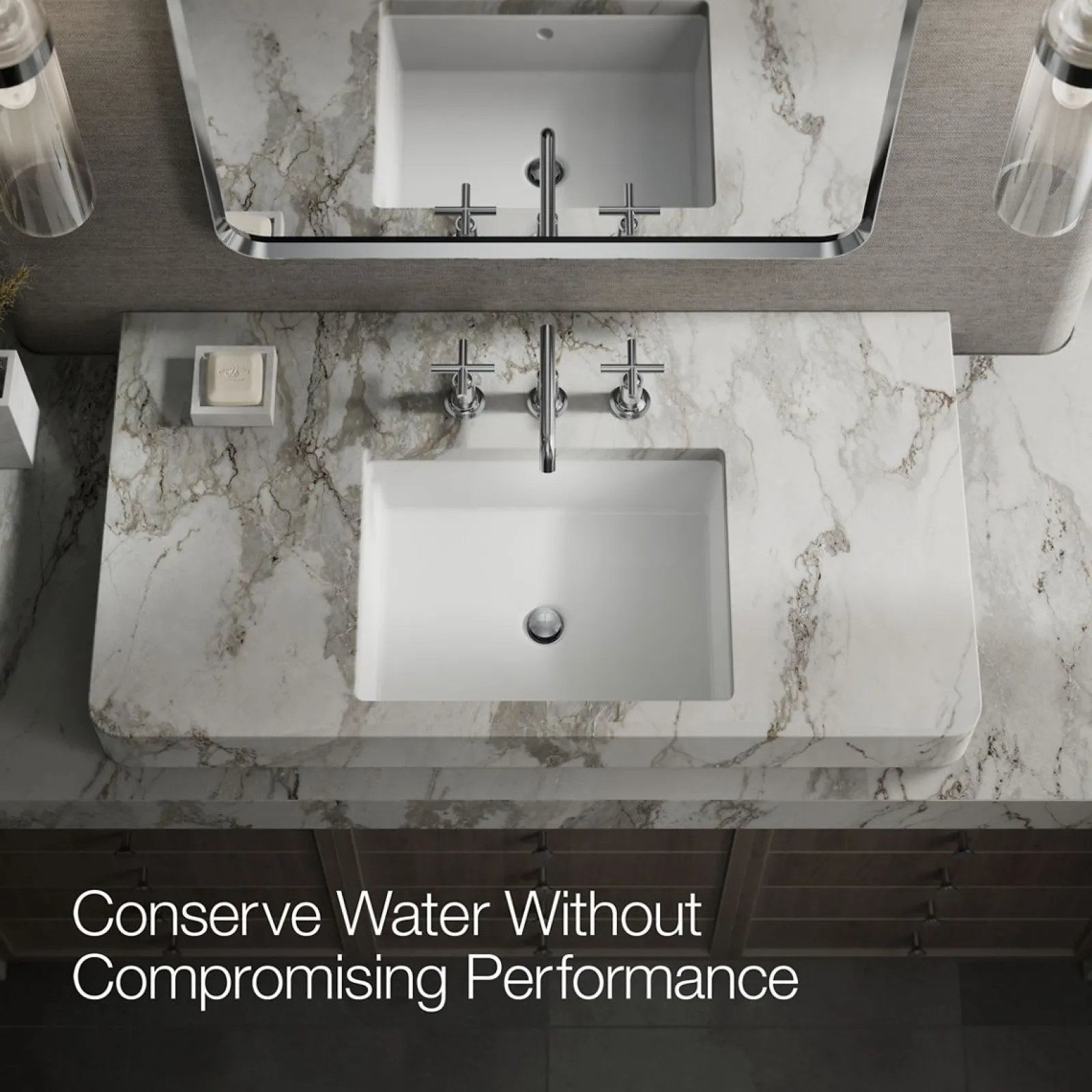 Widespread bathroom sink faucet with Cross handles, 1.2 gpm^Kohler Best