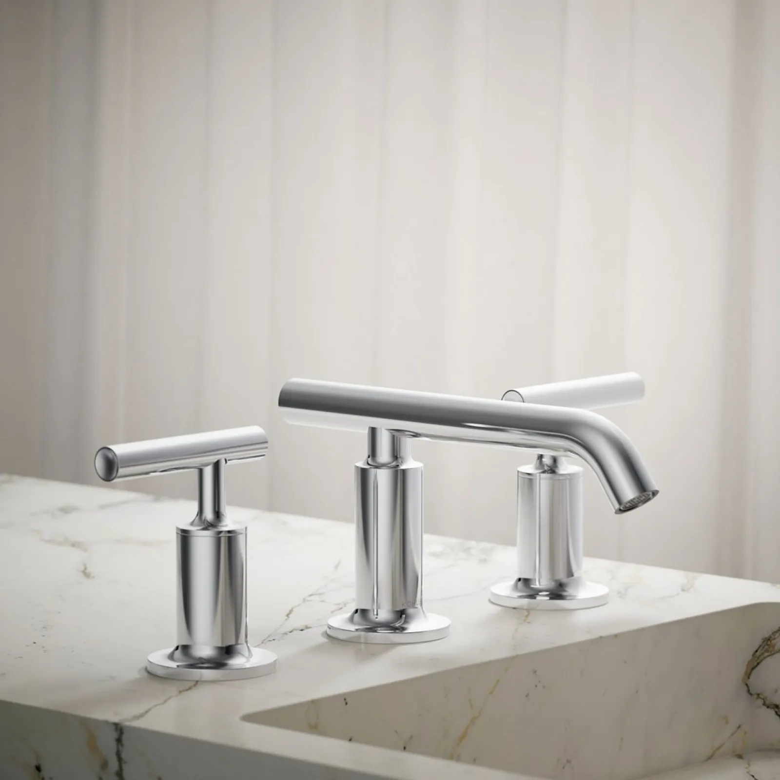 Widespread bathroom sink faucet with Lever handles, 1.2 gpm^Kohler