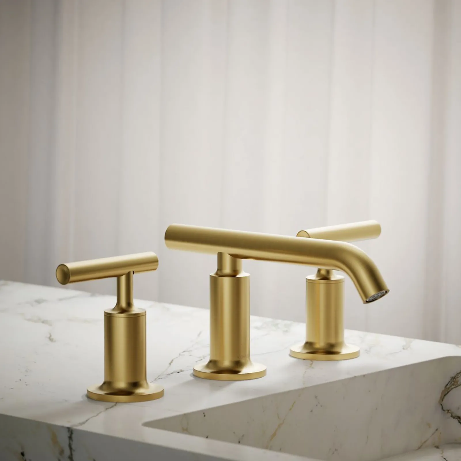 Widespread bathroom sink faucet with Lever handles, 1.2 gpm^Kohler