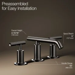 Widespread bathroom sink faucet with Lever handles, 1.2 gpm^Kohler
