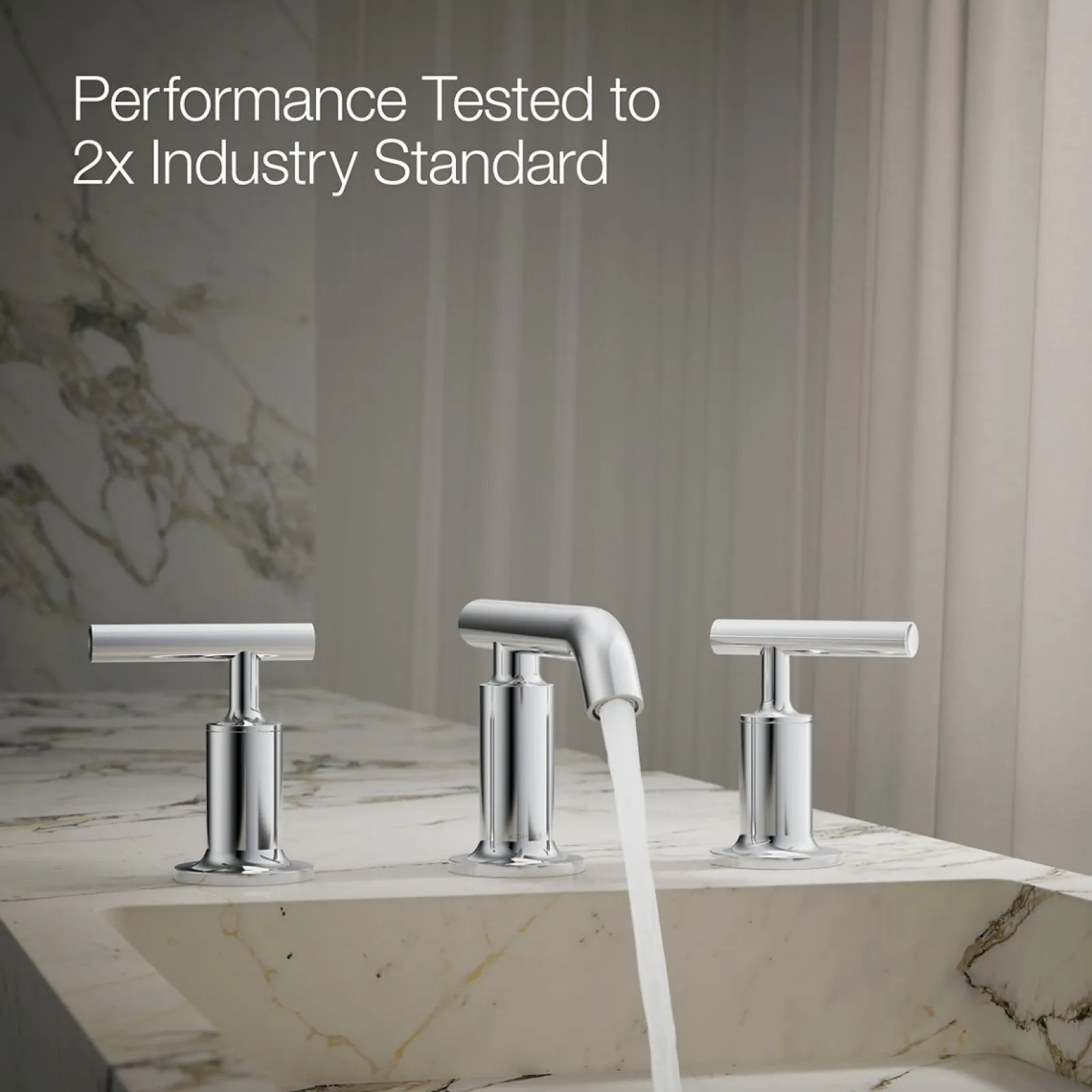 Widespread bathroom sink faucet with Lever handles, 1.2 gpm^Kohler
