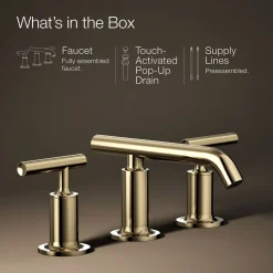 Widespread bathroom sink faucet with Lever handles, 1.2 gpm^Kohler