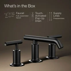 Widespread bathroom sink faucet with Lever handles, 1.2 gpm^Kohler