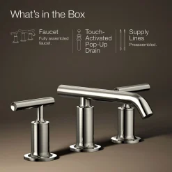 Widespread bathroom sink faucet with Lever handles, 1.2 gpm^Kohler