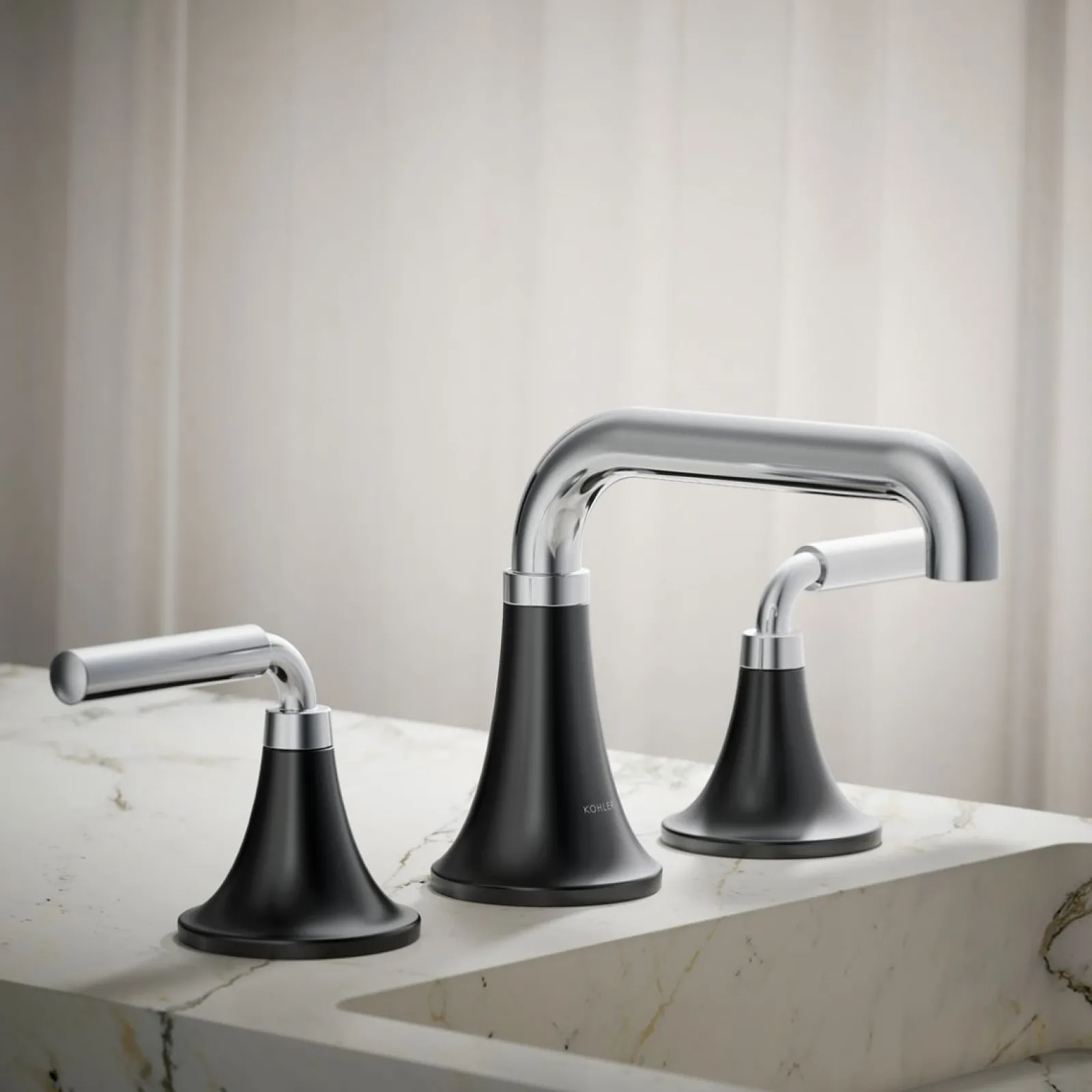 Widespread bathroom sink faucet, 0.5 gpm^Kohler Sale