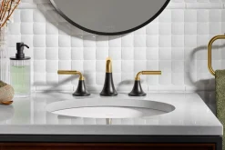 Widespread bathroom sink faucet, 0.5 gpm^Kohler Sale