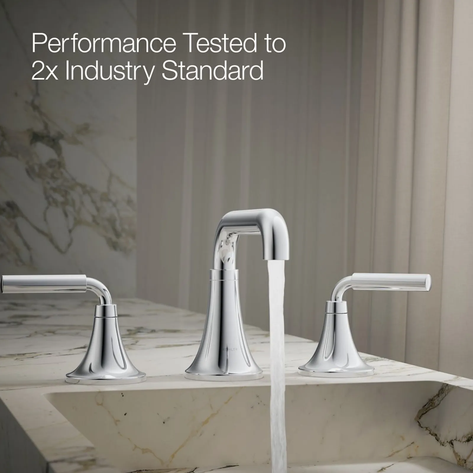 Widespread bathroom sink faucet, 0.5 gpm^Kohler Sale