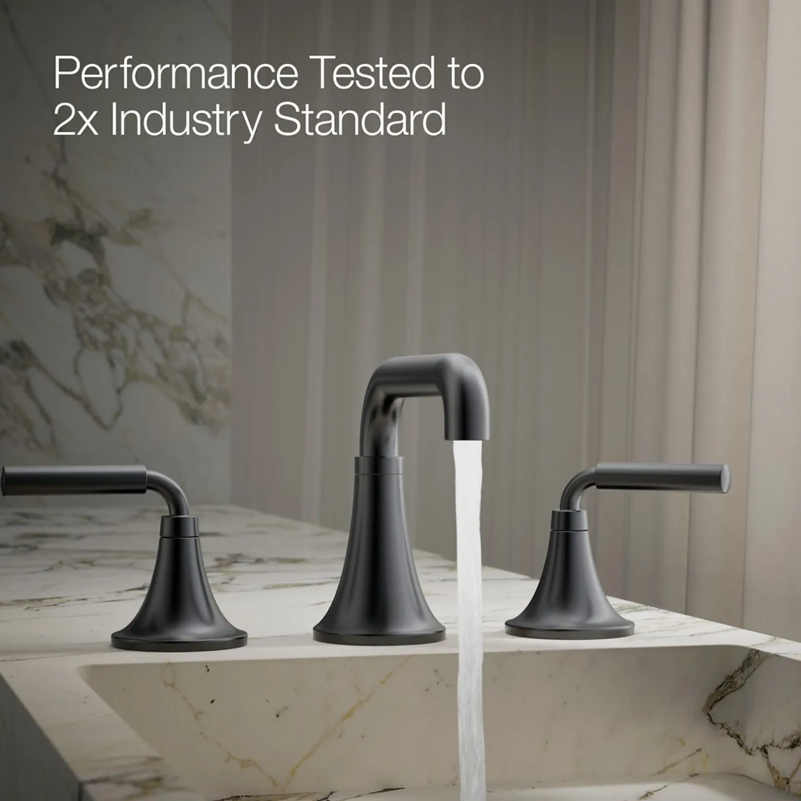 Widespread bathroom sink faucet, 0.5 gpm^Kohler Sale