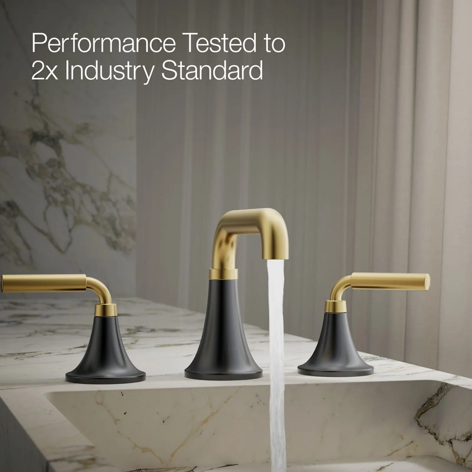 Widespread bathroom sink faucet, 0.5 gpm^Kohler Sale