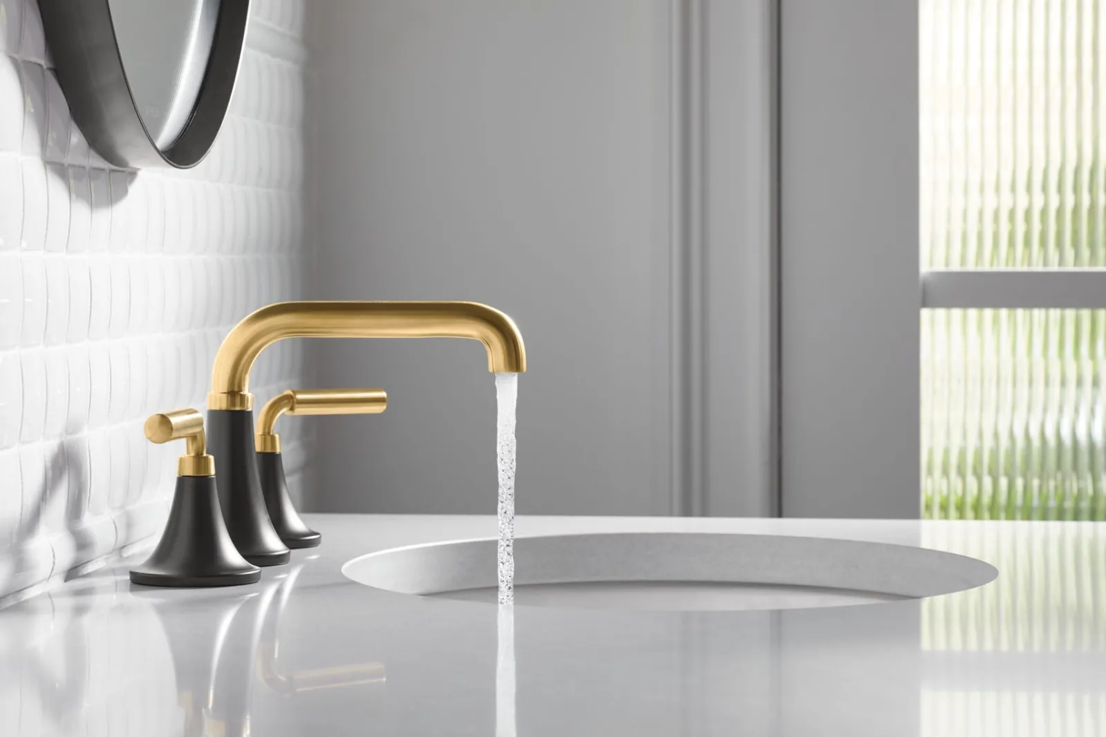 Widespread bathroom sink faucet, 0.5 gpm^Kohler Sale