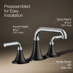 Widespread bathroom sink faucet, 1.2 gpm^Kohler Online