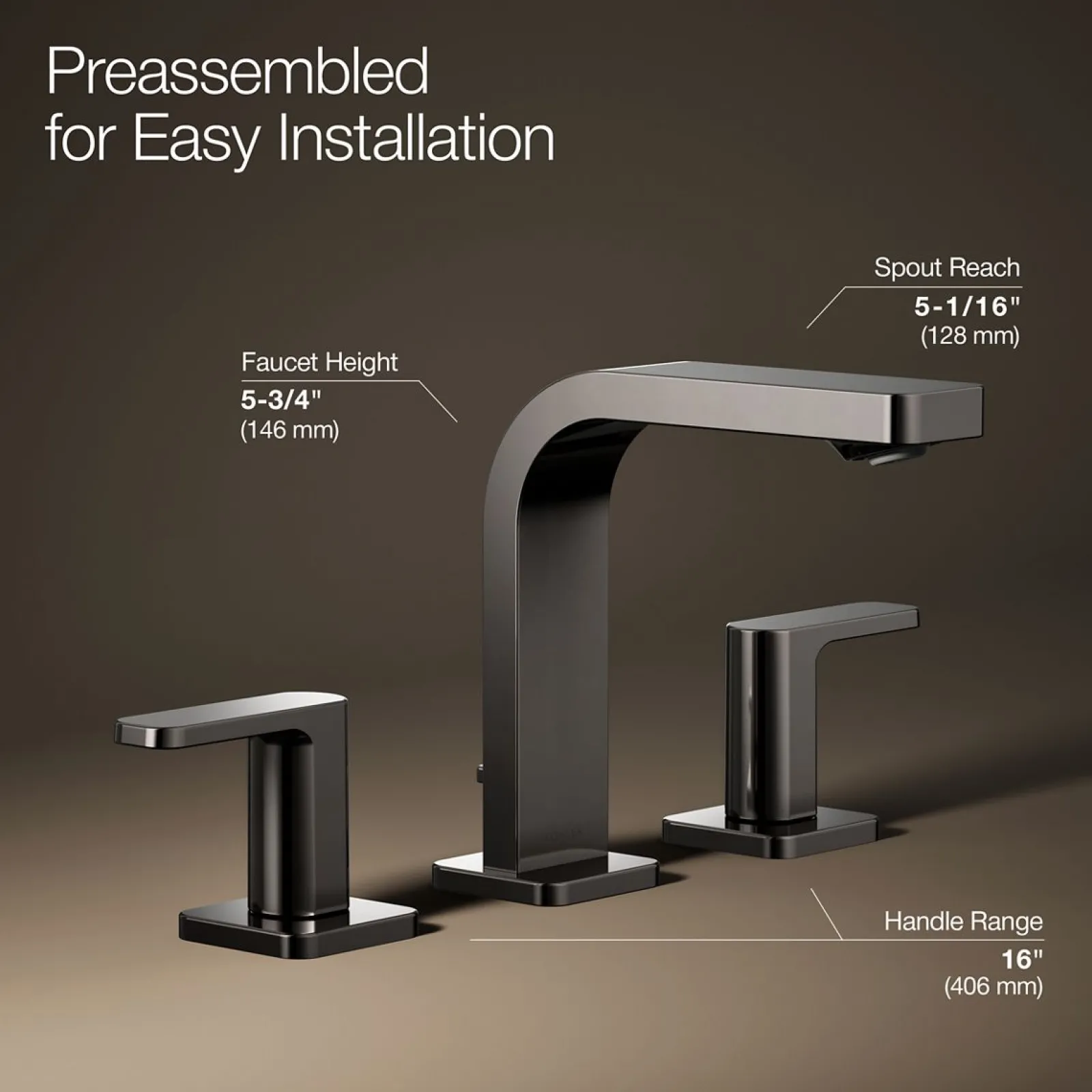 Widespread bathroom sink faucet, 1.0 gpm^Kohler New