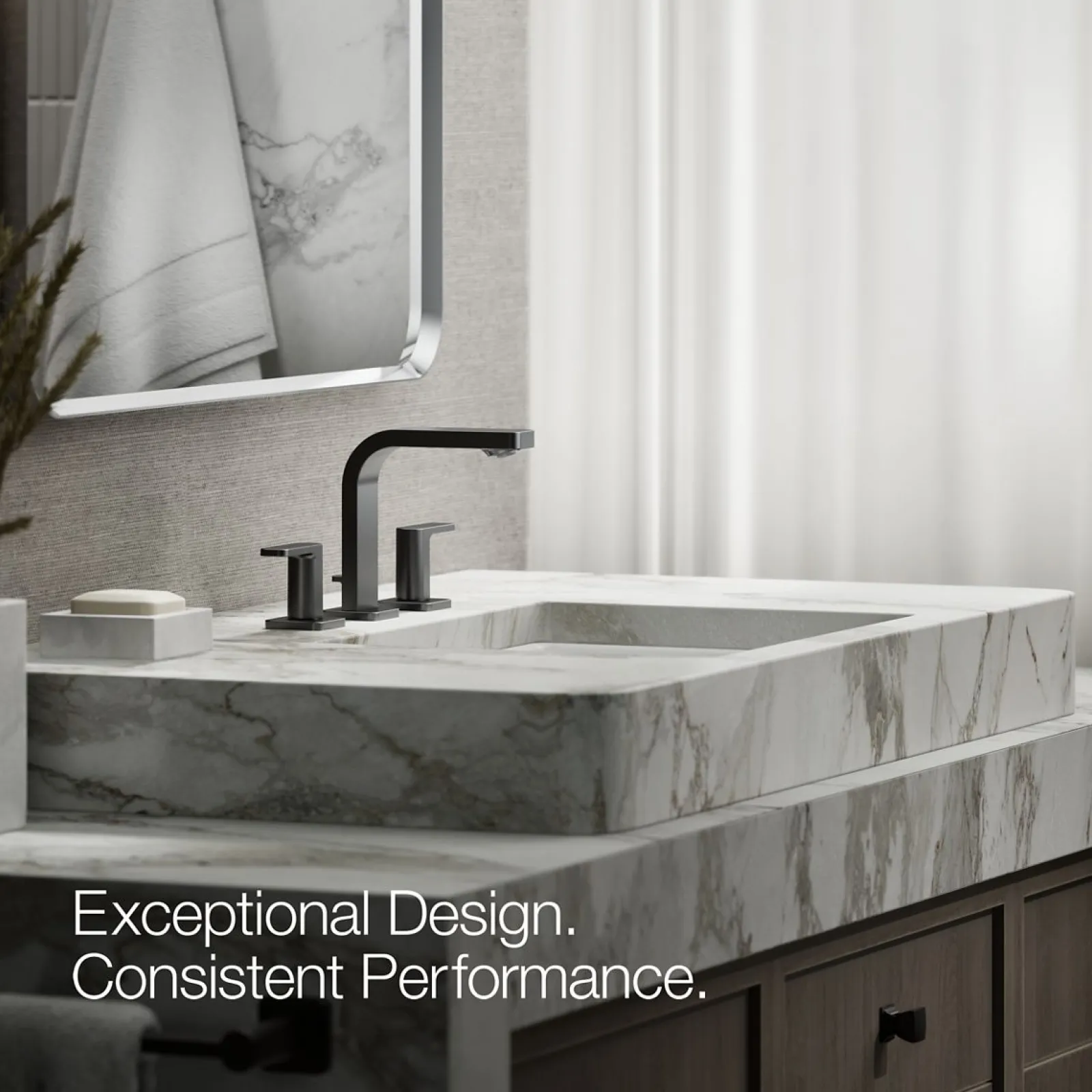 Widespread bathroom sink faucet, 1.0 gpm^Kohler New