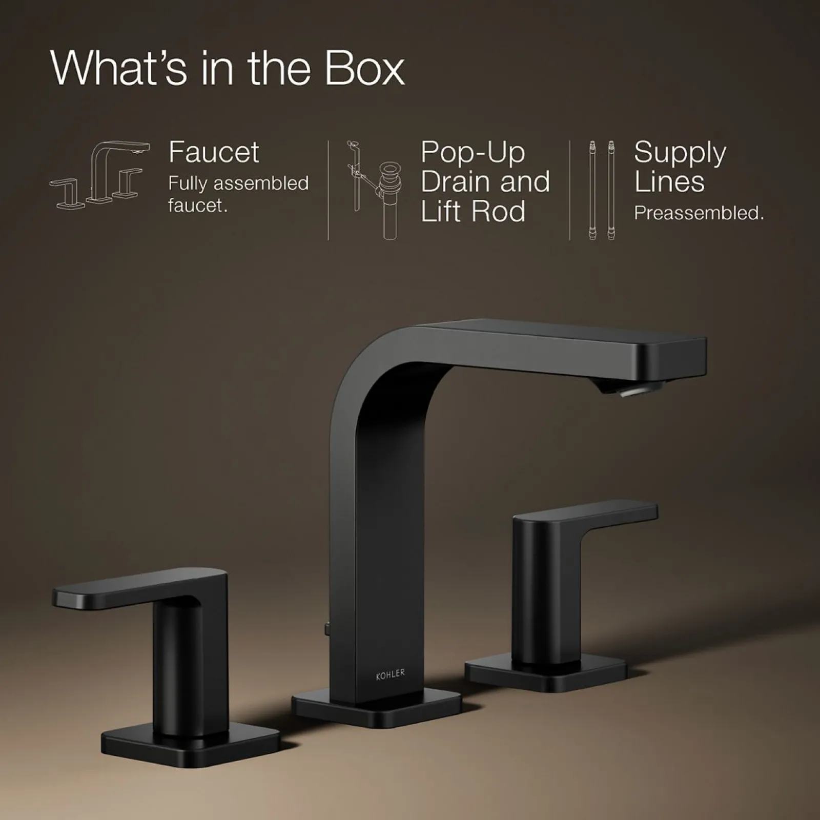 Widespread bathroom sink faucet, 1.2 gpm^Kohler Sale