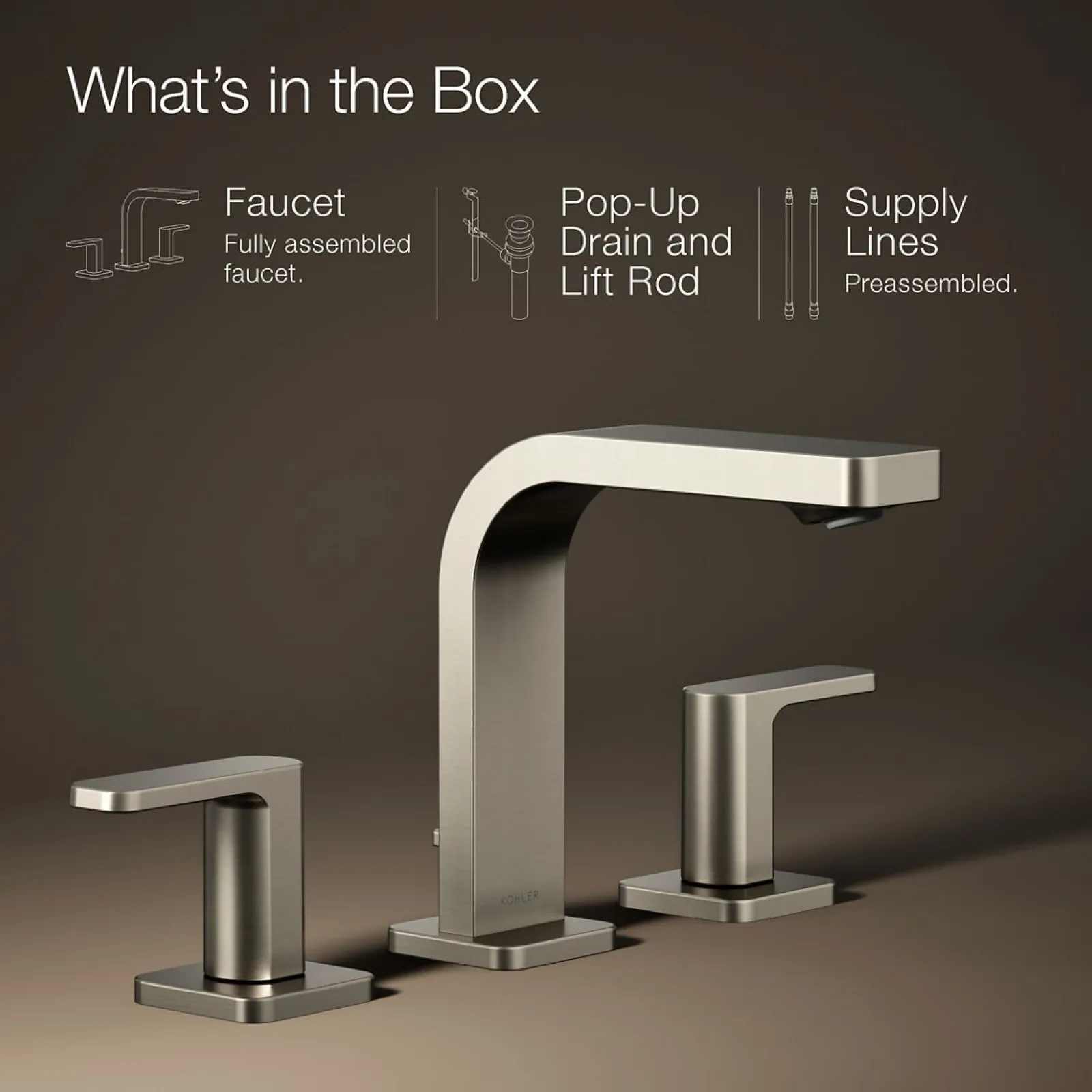 Widespread bathroom sink faucet, 1.2 gpm^Kohler Sale