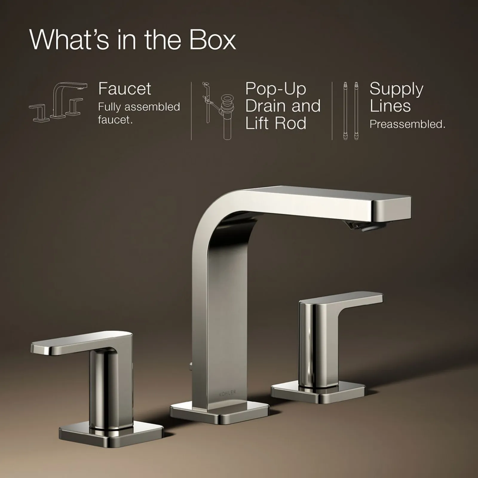 Widespread bathroom sink faucet, 1.2 gpm^Kohler Sale