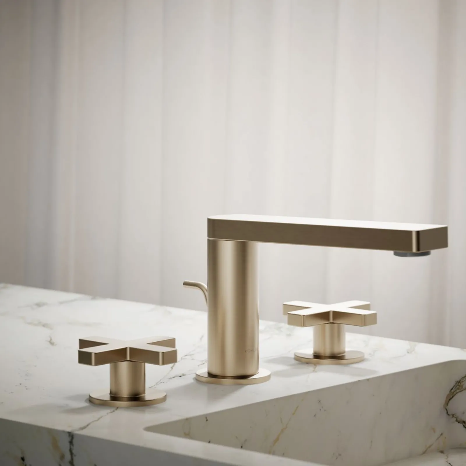 Widespread bathroom sink faucet with Cross handles, 1.2 gpm^Kohler Sale