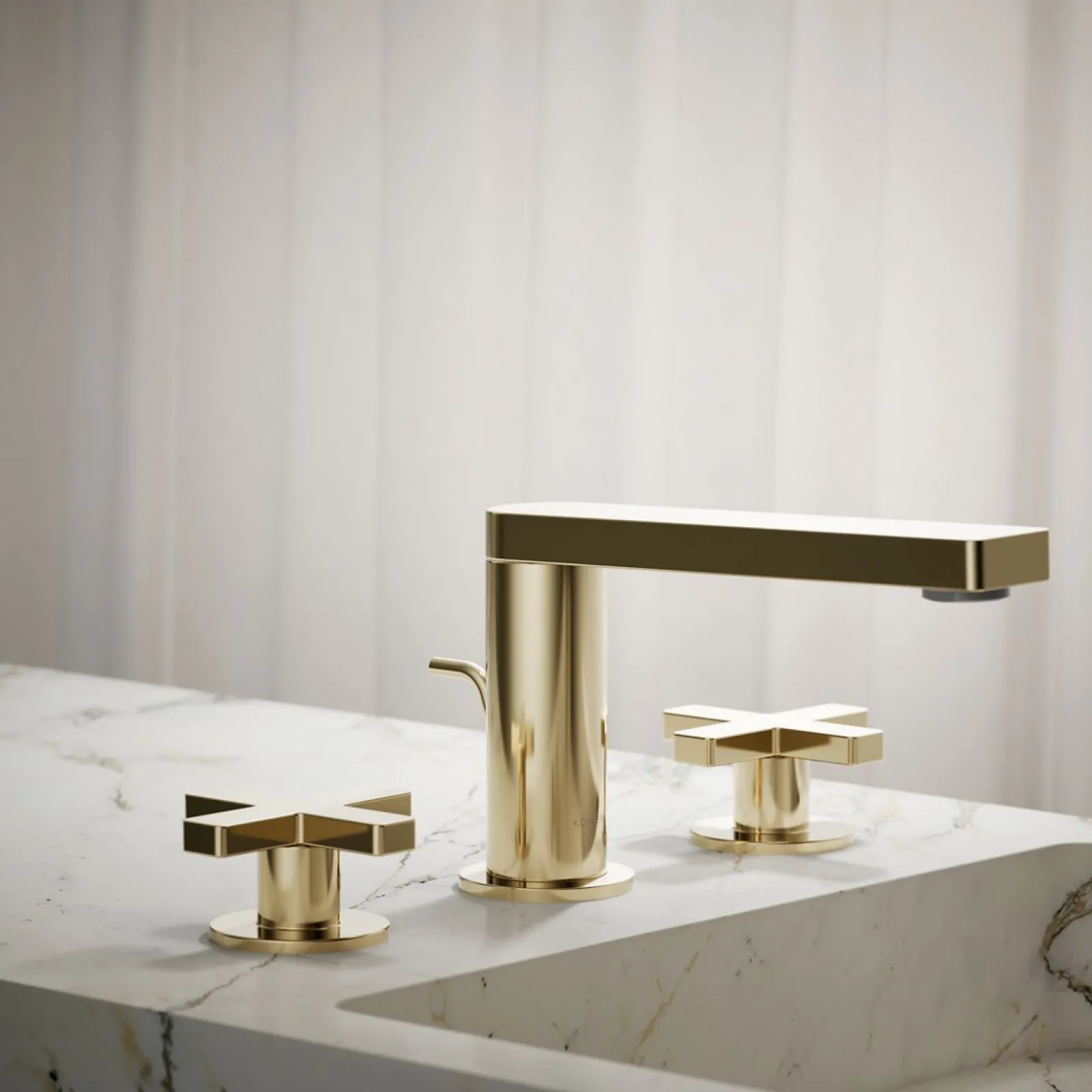 Widespread bathroom sink faucet with Cross handles, 1.2 gpm^Kohler Sale