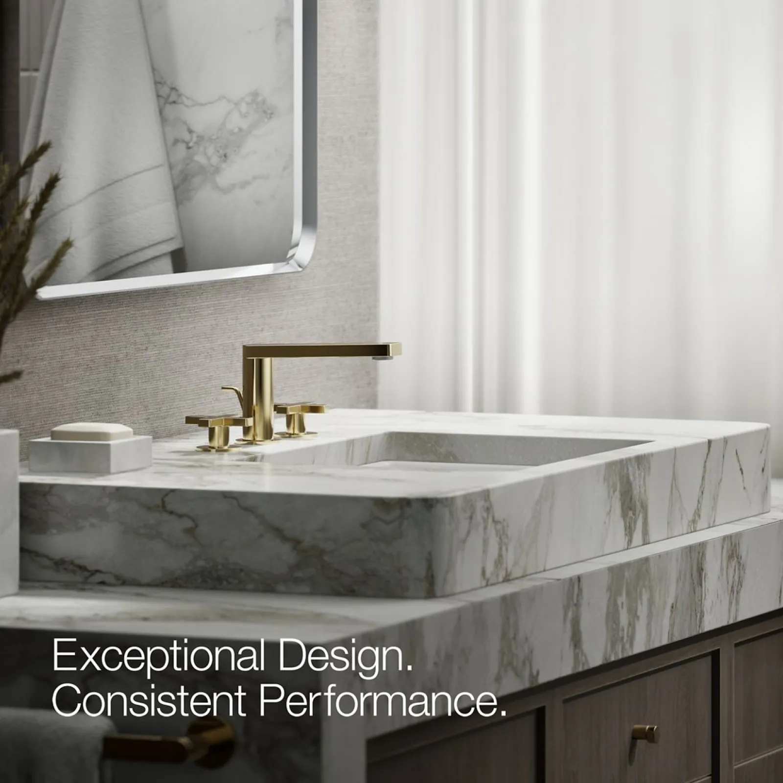 Widespread bathroom sink faucet with Cross handles, 1.2 gpm^Kohler Sale