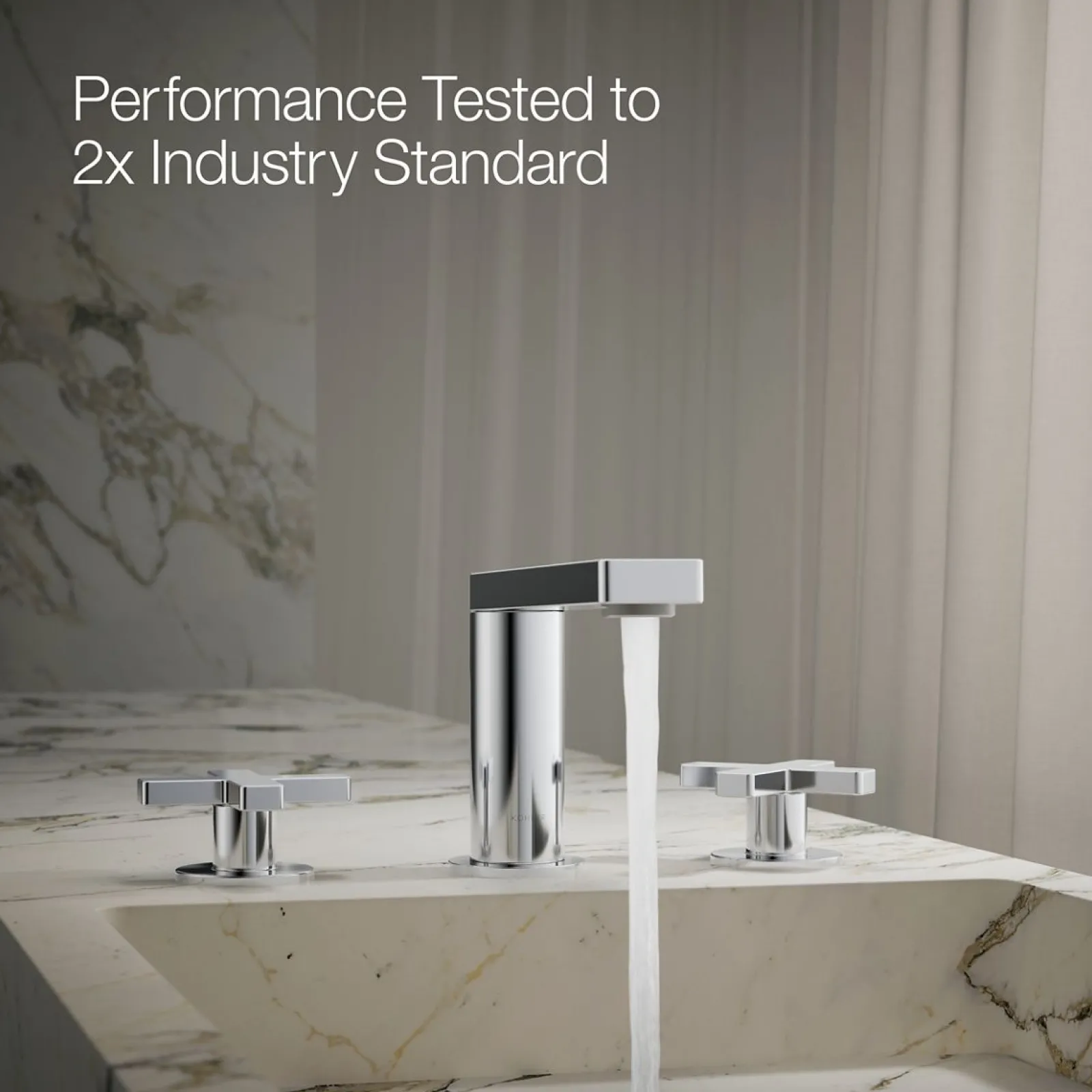 Widespread bathroom sink faucet with Cross handles, 1.2 gpm^Kohler Sale