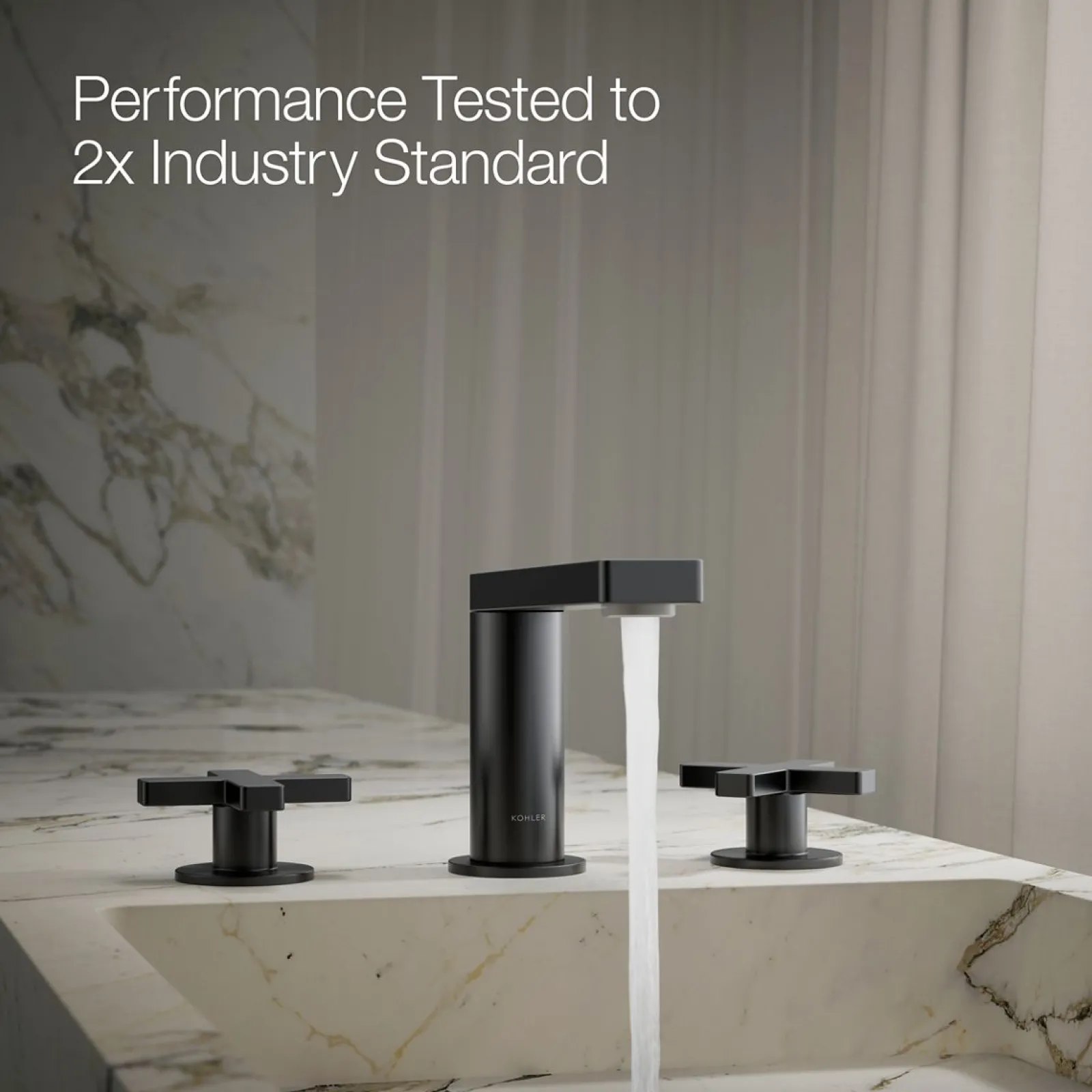 Widespread bathroom sink faucet with Cross handles, 1.2 gpm^Kohler Sale