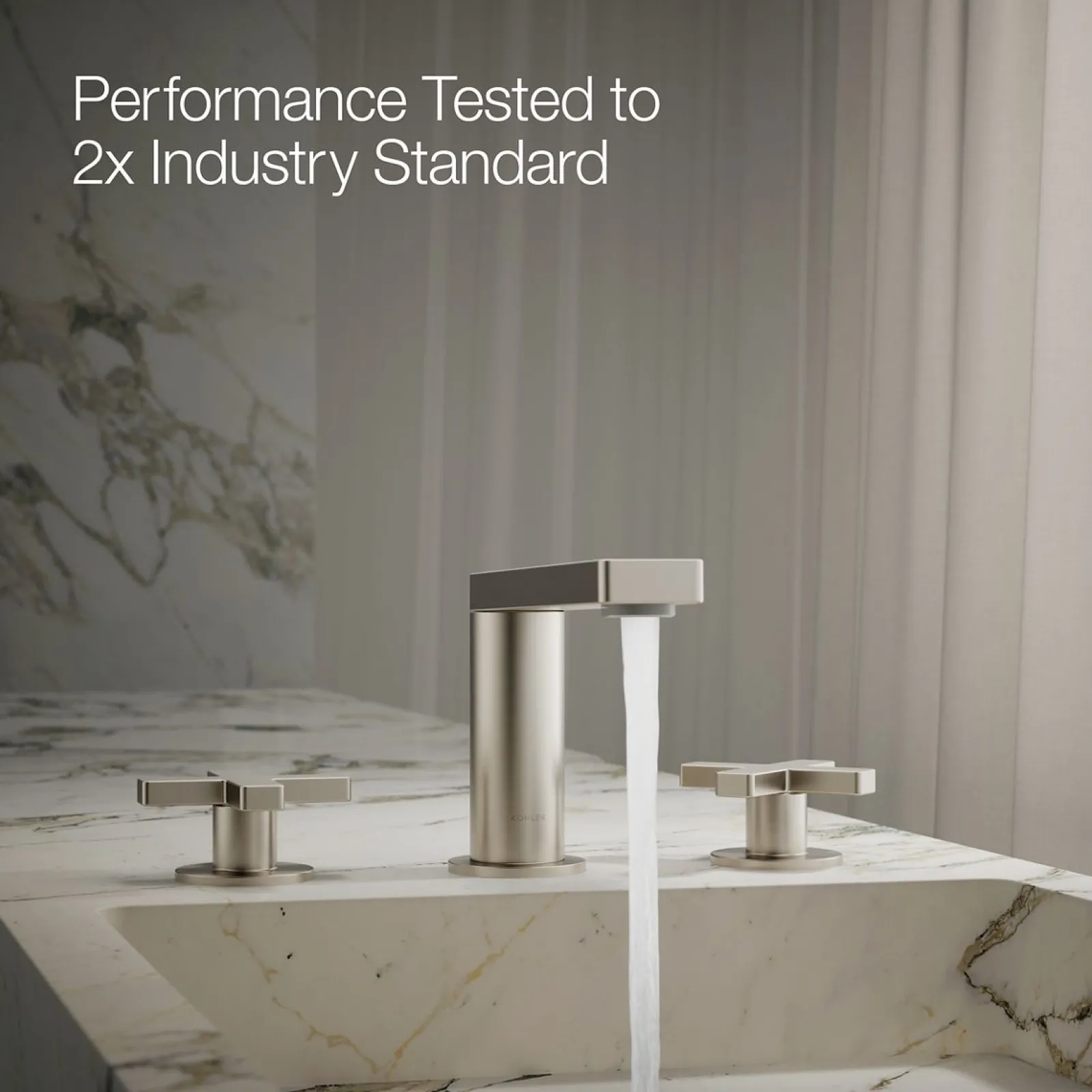 Widespread bathroom sink faucet with Cross handles, 1.2 gpm^Kohler Sale