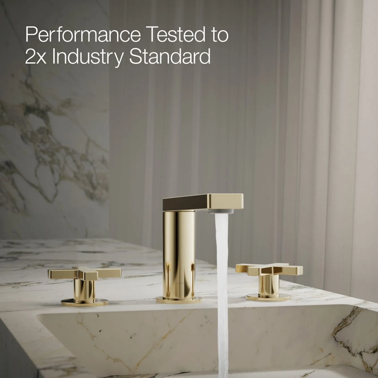 Widespread bathroom sink faucet with Cross handles, 1.2 gpm^Kohler Sale