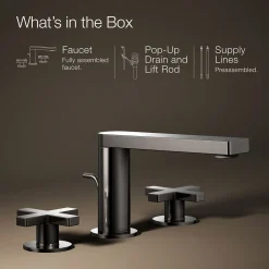 Widespread bathroom sink faucet with Cross handles, 1.2 gpm^Kohler Sale
