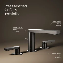 Widespread bathroom sink faucet with Lever handles, 1.2 gpm^Kohler Outlet