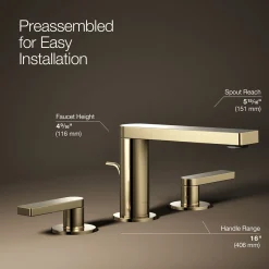 Widespread bathroom sink faucet with Lever handles, 1.2 gpm^Kohler Outlet