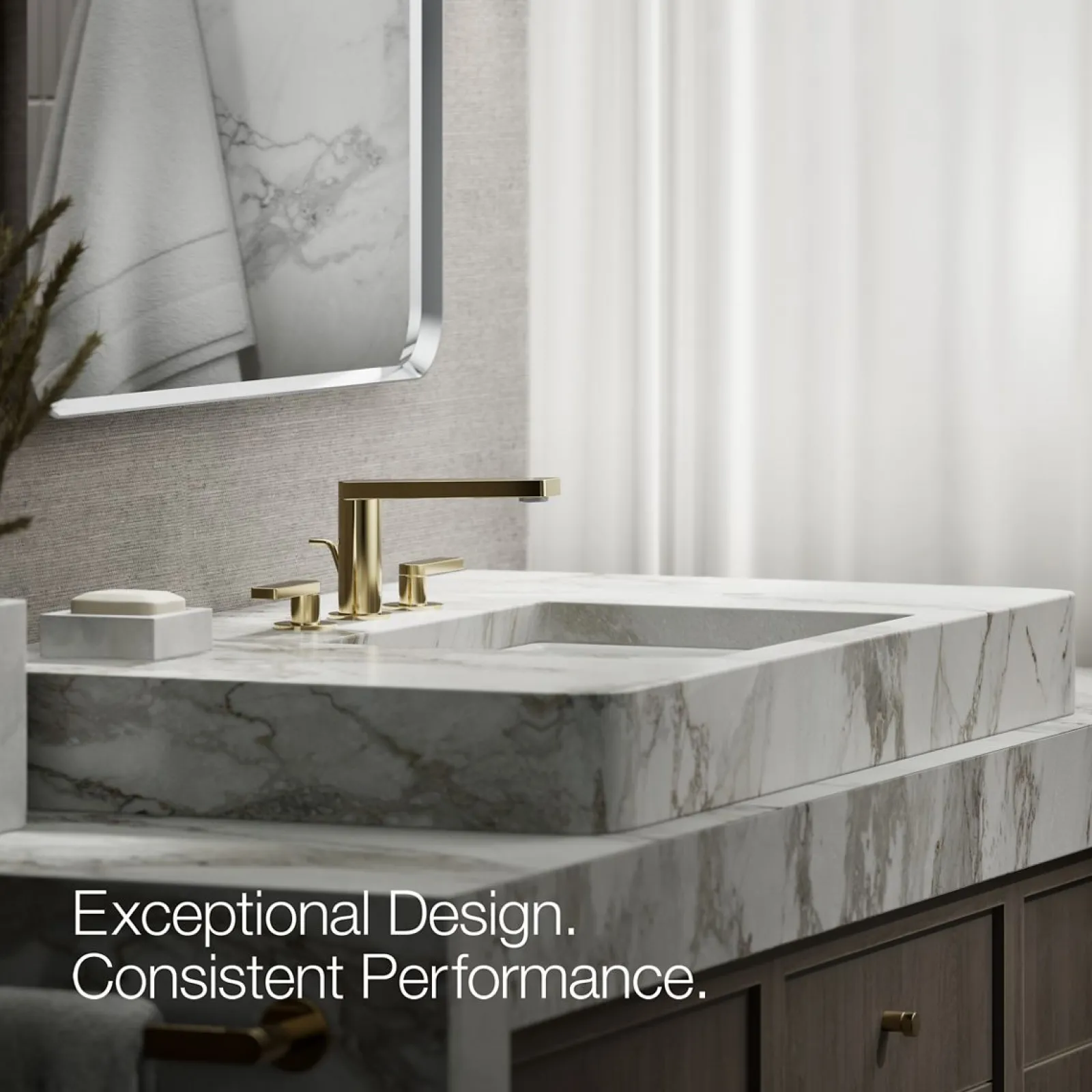 Widespread bathroom sink faucet with Lever handles, 1.2 gpm^Kohler Outlet