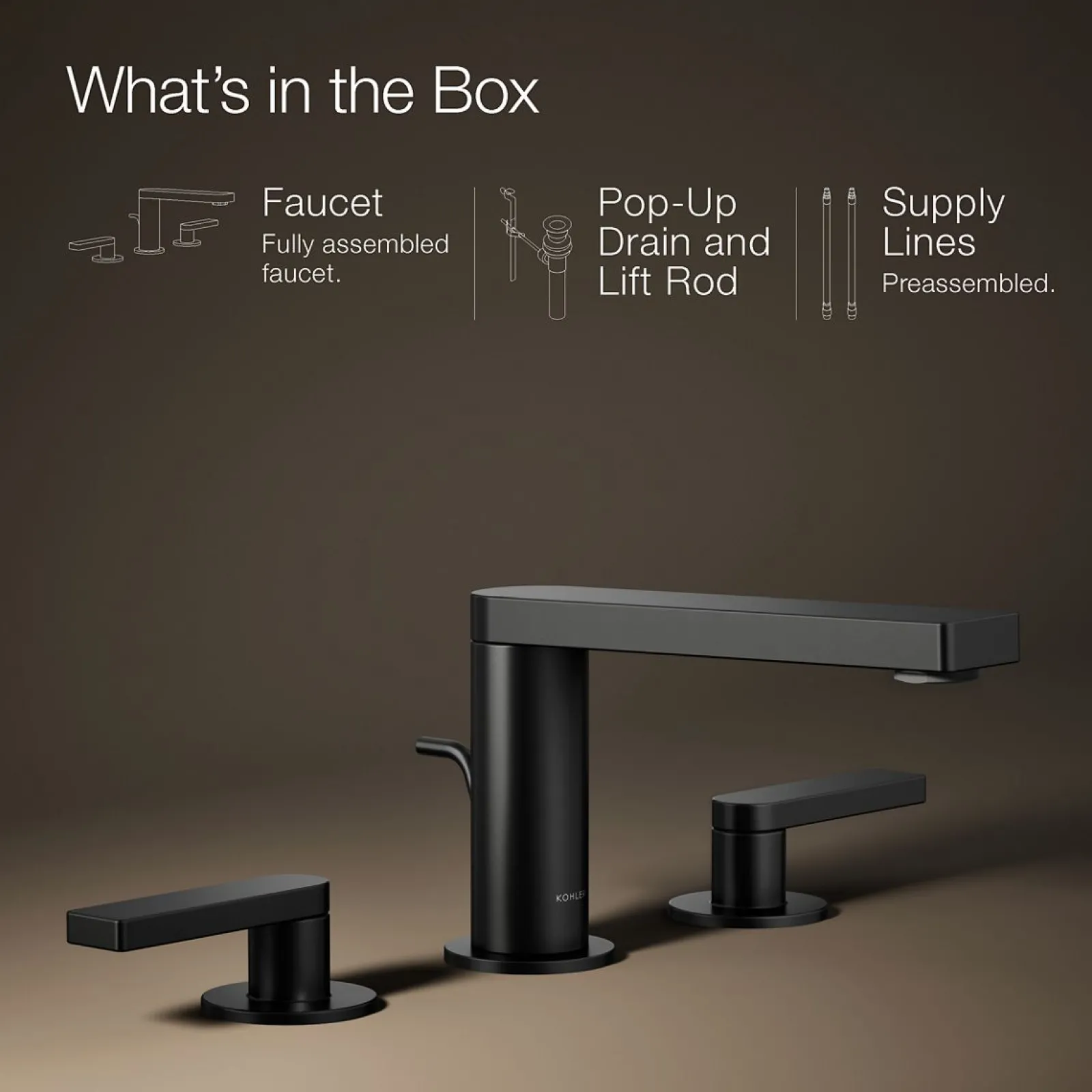 Widespread bathroom sink faucet with Lever handles, 1.2 gpm^Kohler Outlet