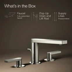 Widespread bathroom sink faucet with Lever handles, 1.2 gpm^Kohler Outlet