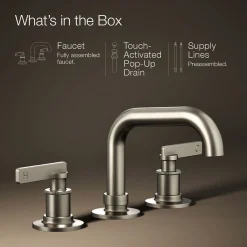 Widespread bathroom sink faucet, 1.2 gpm^Kohler Best
