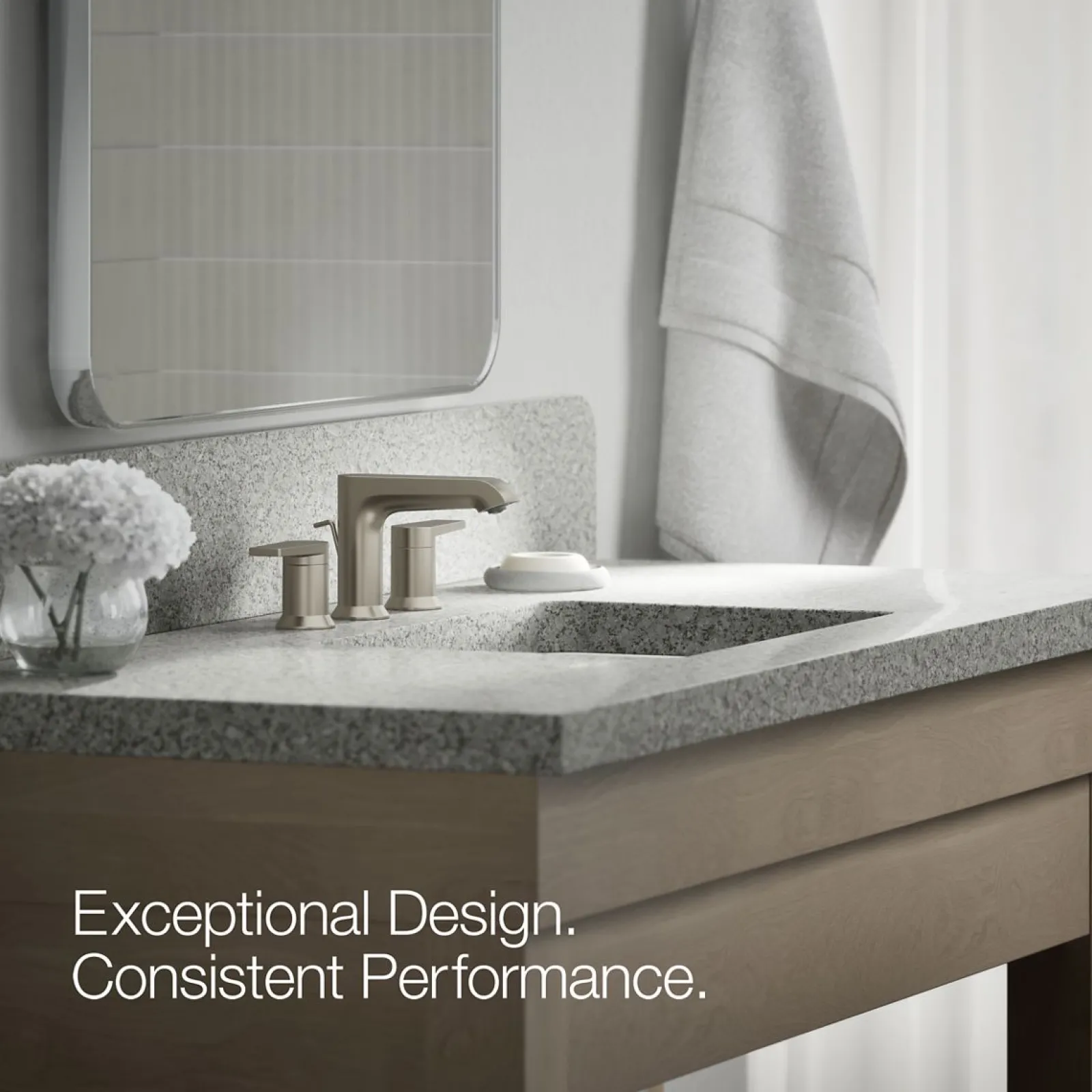 Widespread bathroom sink faucet, 1.2 gpm^Kohler Hot
