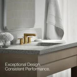 Widespread bathroom sink faucet, 1.2 gpm^Kohler Hot