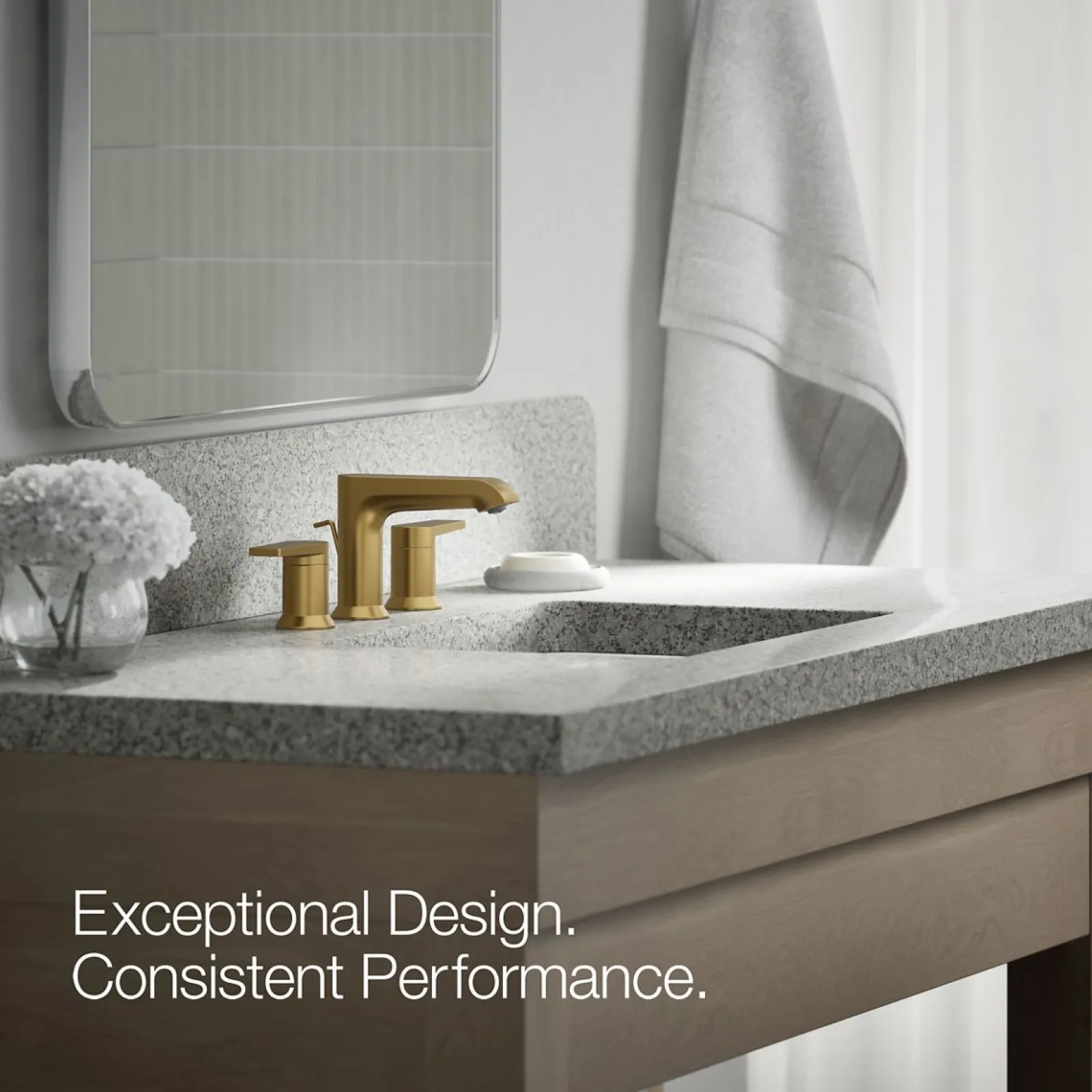 Widespread bathroom sink faucet, 1.2 gpm^Kohler Hot