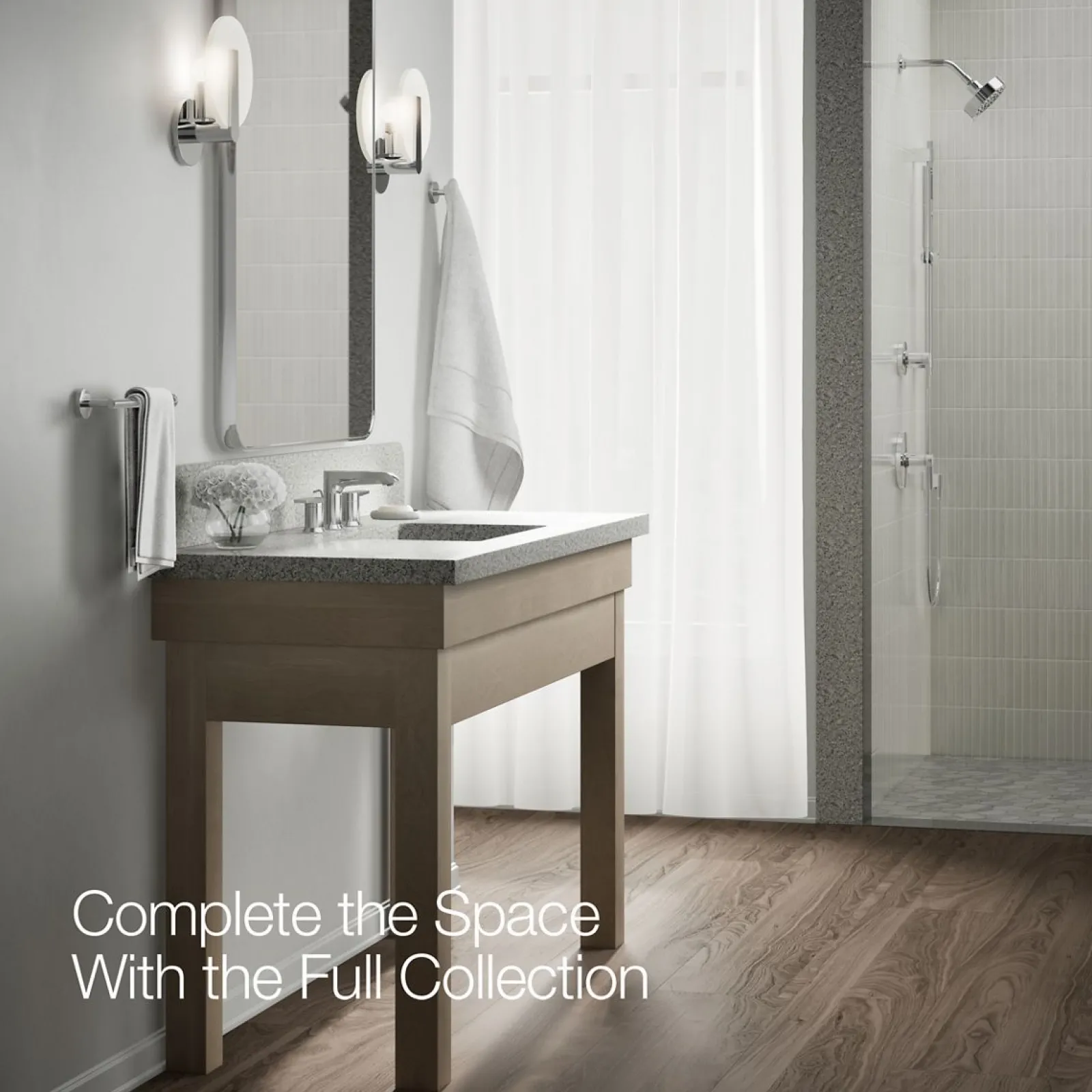 Widespread bathroom sink faucet, 1.2 gpm^Kohler Hot