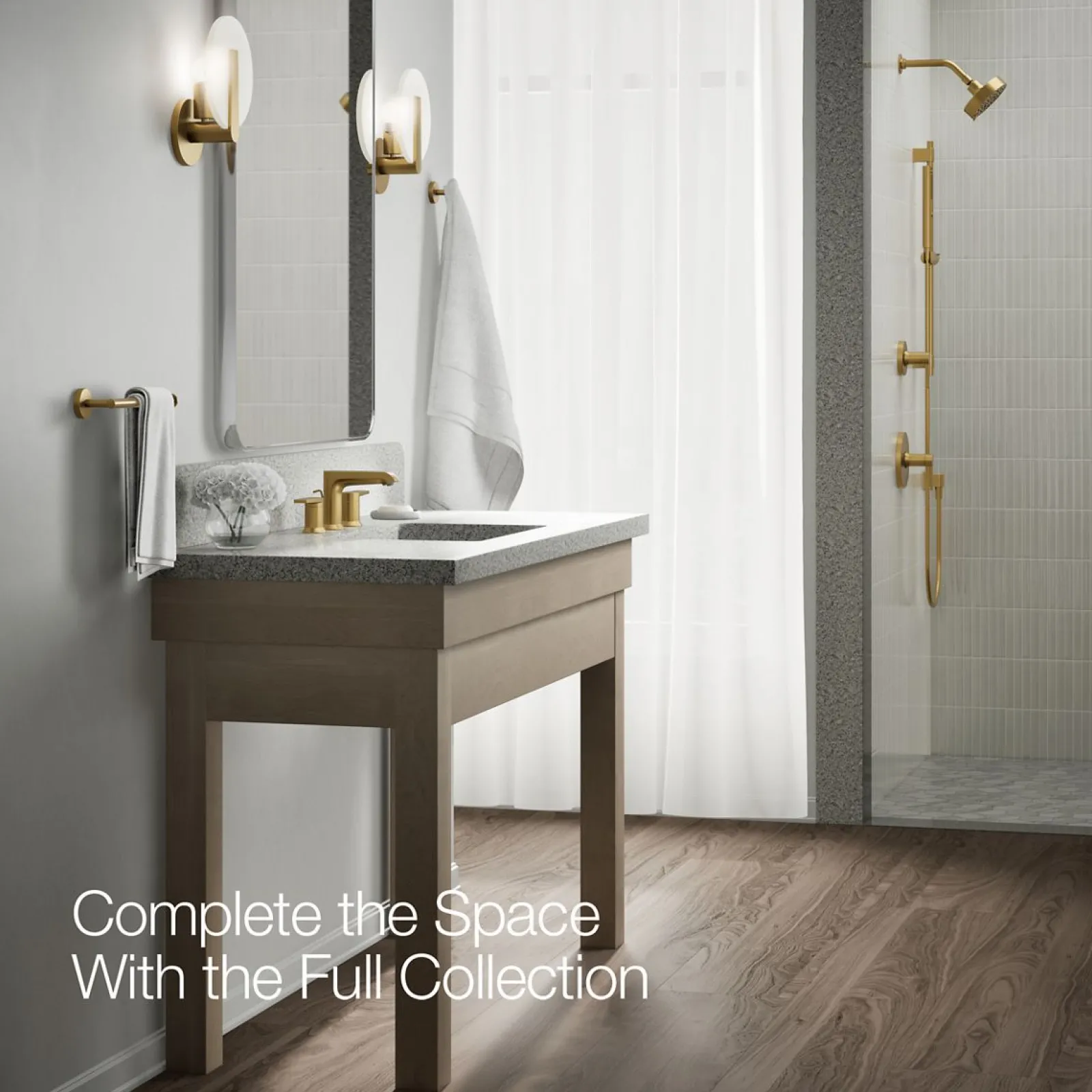 Widespread bathroom sink faucet, 1.2 gpm^Kohler Hot