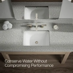 Widespread bathroom sink faucet, 1.2 gpm^Kohler Hot