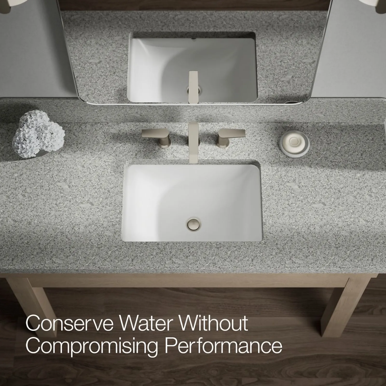 Widespread bathroom sink faucet, 1.2 gpm^Kohler Hot