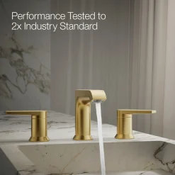 Widespread bathroom sink faucet, 1.2 gpm^Kohler Hot