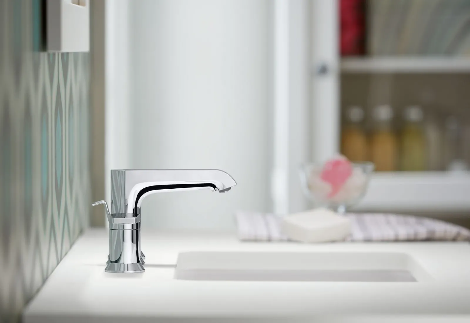 Widespread bathroom sink faucet, 1.2 gpm^Kohler Hot