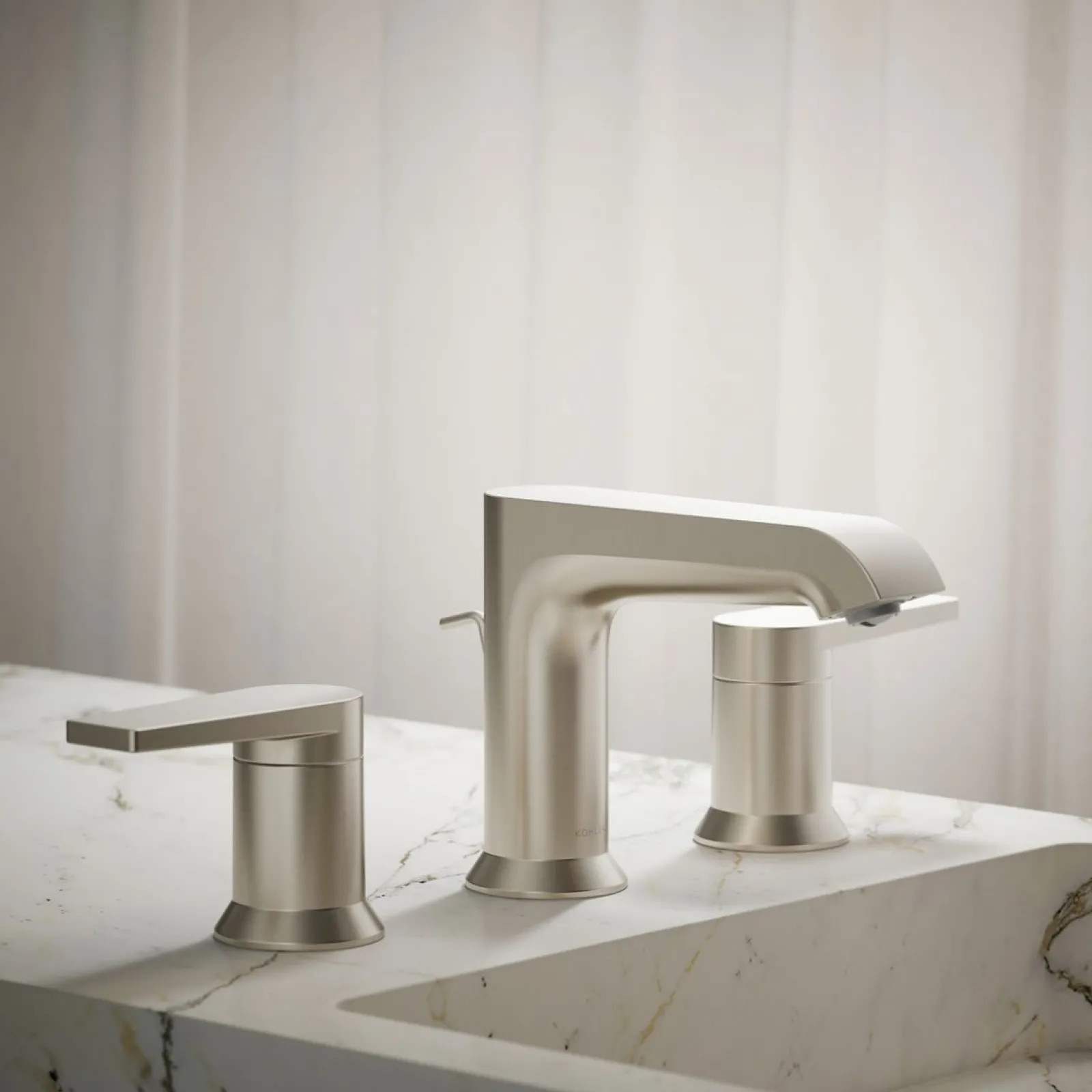 Widespread bathroom sink faucet, 1.2 gpm^Kohler Hot
