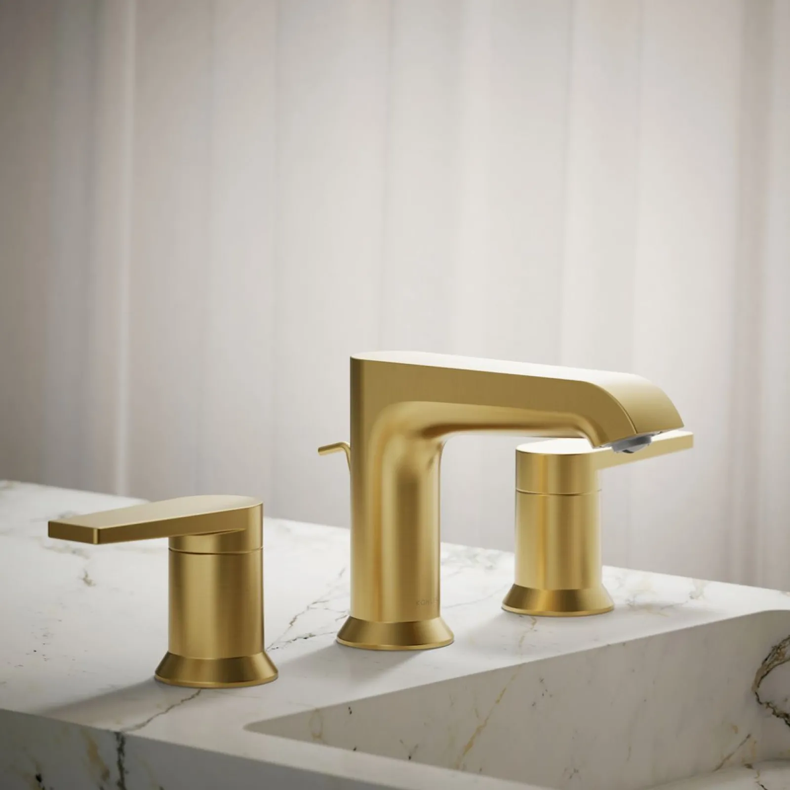 Widespread bathroom sink faucet, 1.2 gpm^Kohler Hot